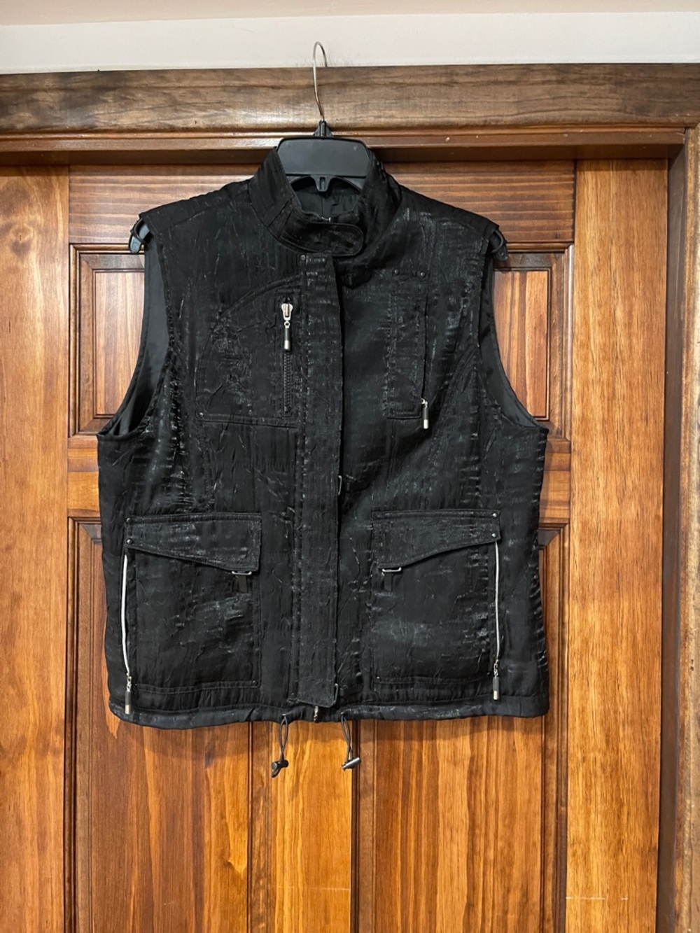 Jamie Sadock Black Zip-Front Vest